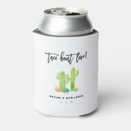 Porta-lata Moderno Cactus Taco Bout Love Weding Fiesta