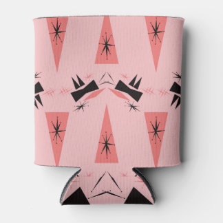 Porta-lata Moderno do século médio: Padrão Coral Rosa.