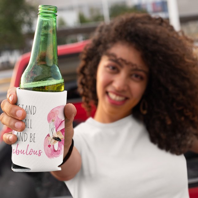 Porta-lata Moderno Exótico Altura E Fabuloso Flamingo BE (Criador carregado)