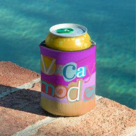 Porta-lata Modo de Férias Colorido e Único e Retro