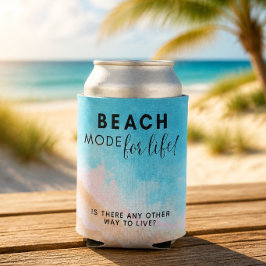 Porta-lata Modo Praia para a Vida - Personalize o Seu Resfria