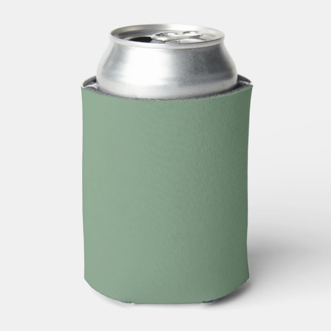Porta-lata Molho de cor sólida fumado verde (Can Front)