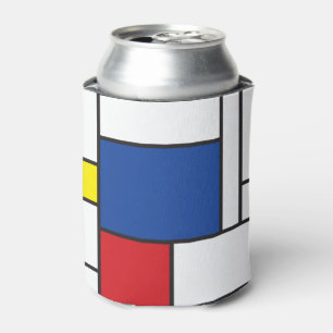 Porta-lata Mondrian Minimalist Geometric De Stijl Modern Art