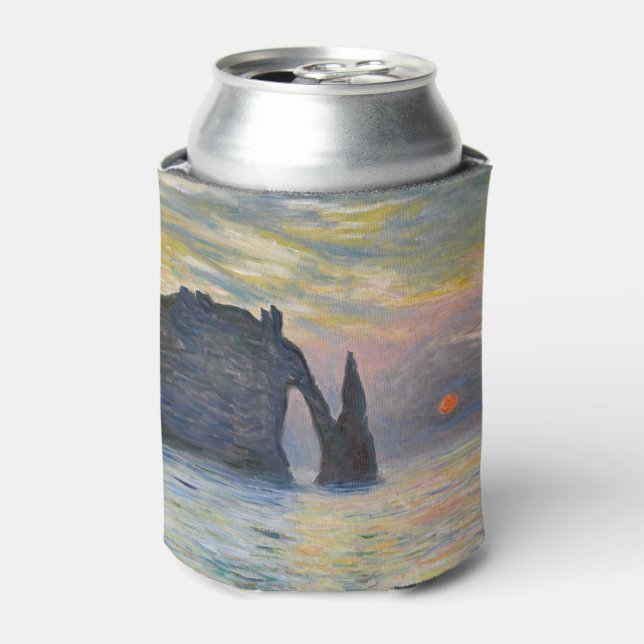 Porta-lata Monet - Manneport, Cliff em Etretat, Sunset (Can Front)