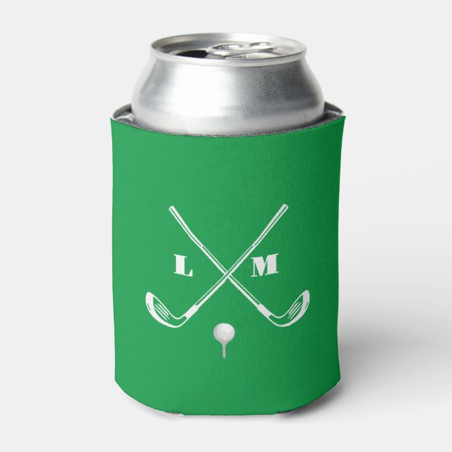 Porta-lata Monograma Golf pode resfriar - Koozie personalizad (Can Front)