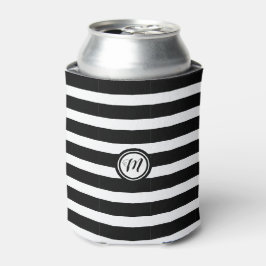 Porta-lata Monograma Horizontal Preto e Branco