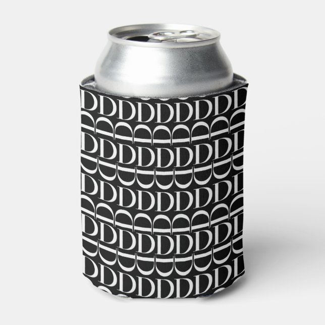 Porta-lata Monograma - Letra Inicial D (Can Front)
