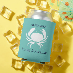 Porta-lata Monograma Monograma Náutico Teto White CRAB Can C