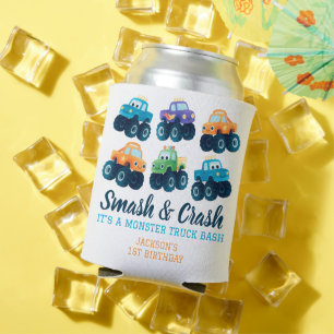 Porta-lata Monster Truck Smash e Crash Aniversário