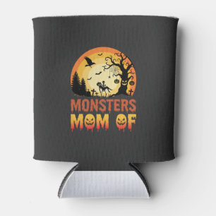 Porta-lata Monstros do Halloween Mãe da Família Esqueleto