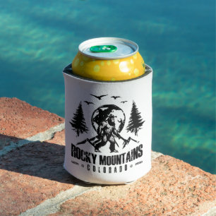 Porta-lata Montanhas Rocky Colorado Bigfoot Vintage Hiking