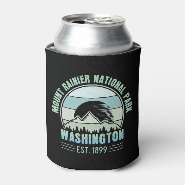Porta-lata Monte Rainier National Park Washington EUA Retro (Can Front)