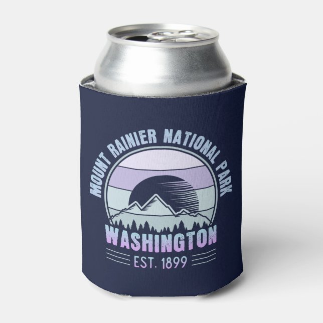 Porta-lata Monte Rainier National Park Washington EUA Retro (Can Front)