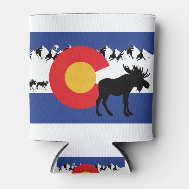 Porta-lata MOOSESin — Colorado-Flag (Frente)