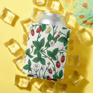 Porta-lata Morangos silvestres vermelho/amarelo/verde/branco