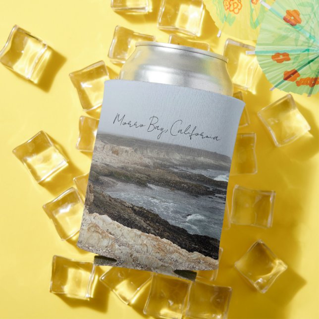 Porta-lata Morro Bay California Ocean Cliffs Photography (Verão in situ)