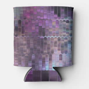 Porta-lata Mosaico Brilhante: Abstrato multicolor brilhante.
