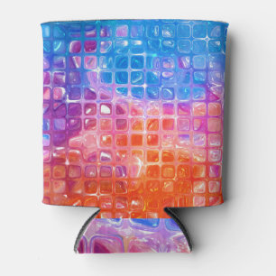 Porta-lata Mosaico Vibrante: fundo Abstrato multicolorido