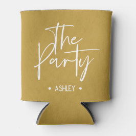 Porta-lata Mostarda Personalizada “The Party” Cooler para Lat