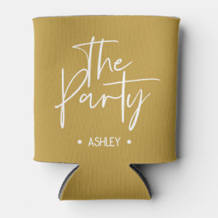 Porta-lata Mostarda Personalizada “The Party” Cooler para Lat