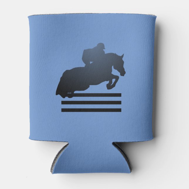 Porta-lata Mostre o jumper limpando um obstáculo. (Frente)