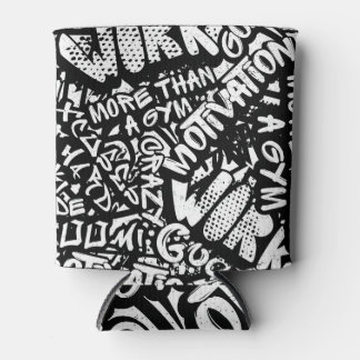 Porta-lata Motivação desportiva: Abstrato de Grafite.