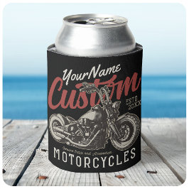 Porta-lata Moto Rebelde Personalizada Cruzeiro Garagem de Mot