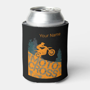 Porta-lata Motocross Biker Vintage Motorbike e Motorcycle