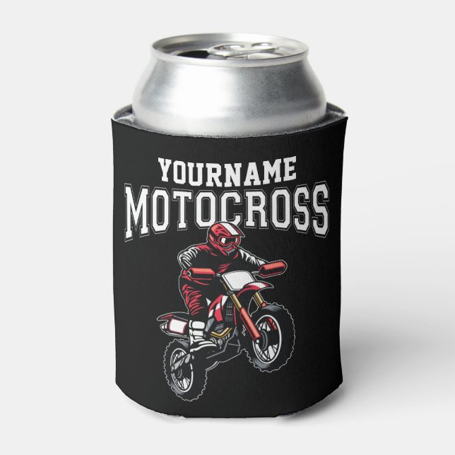 Porta-lata Motocross Dirt Bike Racing Personalizado (Can Front)