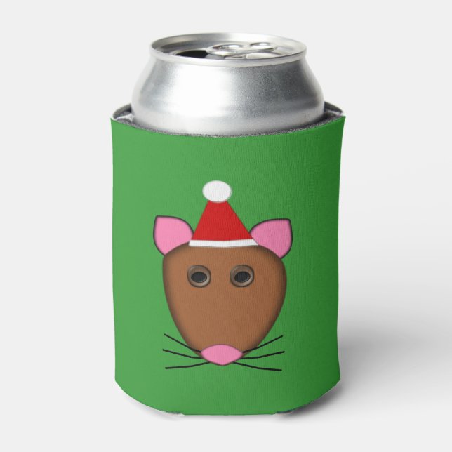 Porta-lata Mouse Feliz de Natal Pode Resfriar (Can Front)