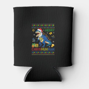 Porta-lata Mulheres Feliz Natal E Hanukkah Dinossaur T Rex