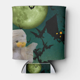 Porta-lata Mummy, Morcego e Lua Halloween