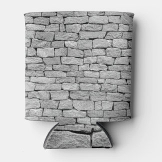 Porta-lata Muro de pedra cinza, fundo abstrato.