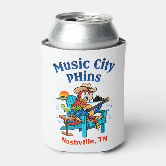 Porta-lata Music City Phins Can Cooler/Huggie (Can Front)