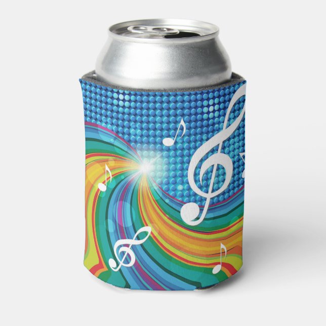 Porta-lata Music Illustration o monograma personalizado pode  (Can Back)