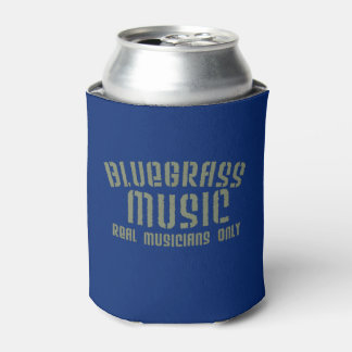 Porta-lata Música Bluegrass Músicos reais apenas texto antigo