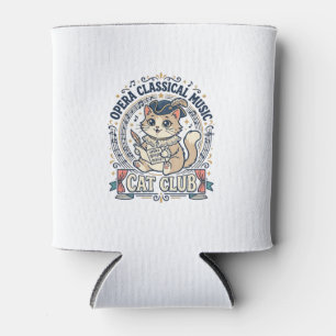 Porta-lata Música Clássica Ópera Gato Gato Fofo Camiseta Desi