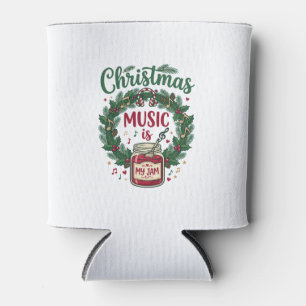 Porta-lata Música de Natal é Jarro de Geléia de Pinheiro Coro