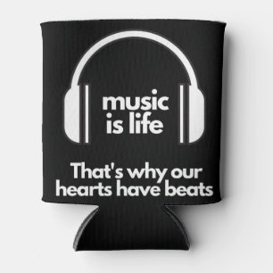 Porta-lata Música é Vida