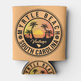 Porta-lata Myrtle Beach South Carolina Retro Sunset Souvenir
