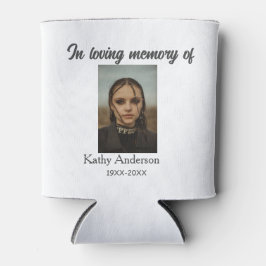 Porta-lata Na memória amorosa de adicionar nome memorial keep