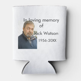 Porta-lata Na memória amorosa do ano do nome, foto do funeral