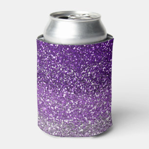 Porta-lata Na moda Purple Ombre Glitter Sparkle