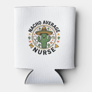 Porta-lata Nacho Average Nurse Cactus Fiesta Camisa Design_1