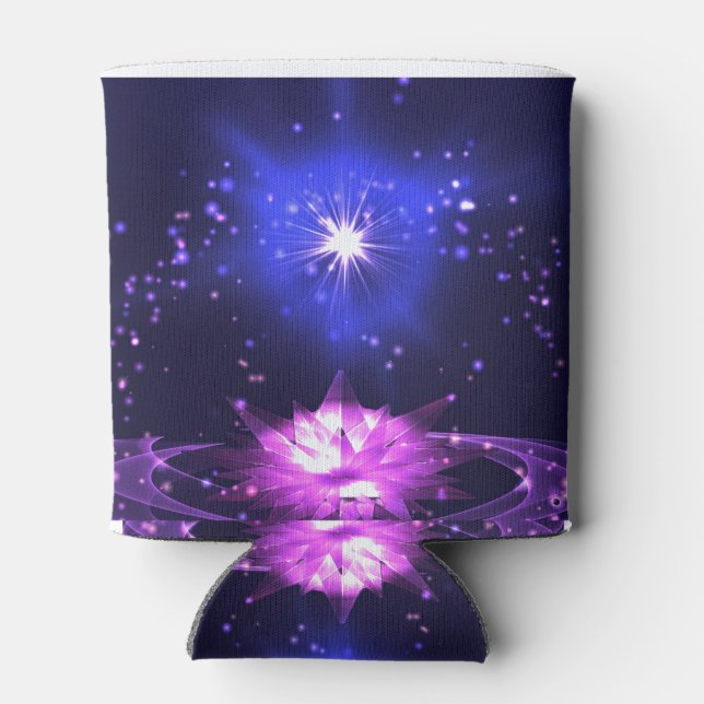 Porta-lata Namaste Cote Purple Crystal Lotus & Star (Traseira)