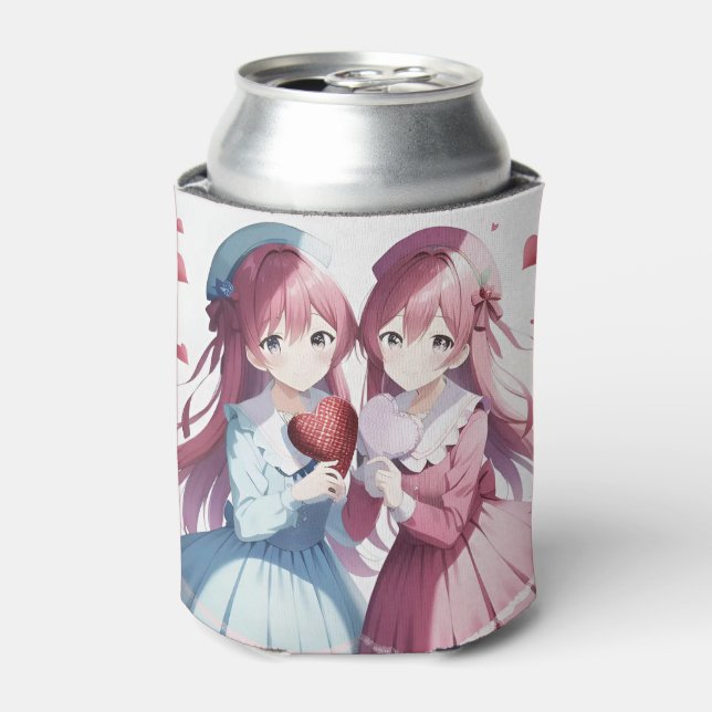 Porta-lata Namorados de anime (Can Front)