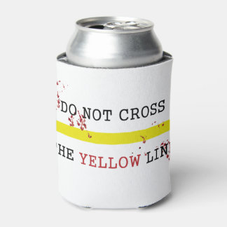 Porta-lata Não Atravesse a Linha Amarela Can Cooler