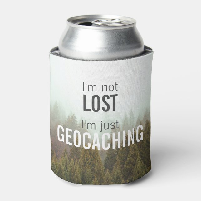 Porta-lata Não estou perdido, estou apenas Geocacher Gift (Can Front)
