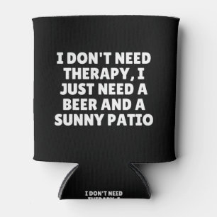Porta-lata Não preciso de terapia, só preciso de cerveja