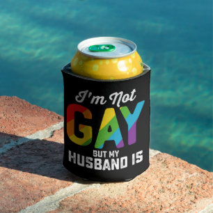 Porta-lata Não sou gay, mas meu marido é engraçado Orgulho LG